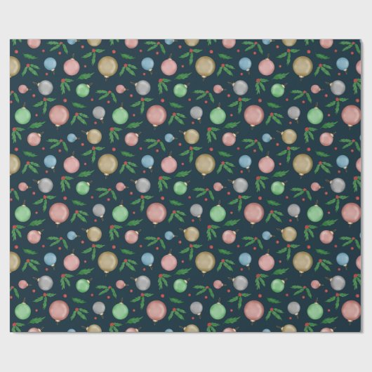 Cadeau Papier d'enveloppement de Noël festif (Plat)