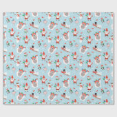 Cadeau Papier d'enveloppement de Noël Festif (Plat)