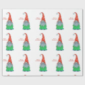 Cadeau Papier d'enveloppement de Noël Gnome (Plat)