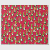Cadeau Papier d'enveloppement de Noël Gnomes (Plat)