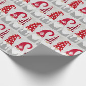 Cadeau Papier d'enveloppement de Noël - Gnomes dans une r (Coin)
