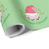 Cadeau Papier d'enveloppement de Noël Gnomie (Coin rond)