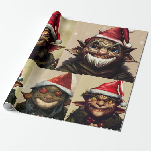 Cadeau Papier d'enveloppement de Noël Goblin (Déroulé)