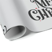 Cadeau Papier d'enveloppement de Noël gothique squelette (Coin rond)