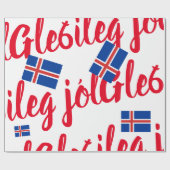 Cadeau Papier d'enveloppement de Noël islandais (Plat)