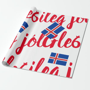 Cadeau Papier d'enveloppement de Noël islandais