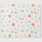 Cadeau Papier d'enveloppement de Noël joyeux et brillant (Plat)