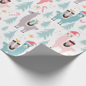 Cadeau Papier d'enveloppement de Noël - Llama (Coin)