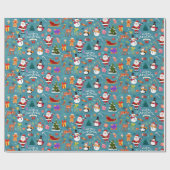Cadeau Papier d'enveloppement de Noël mignon (Plat)