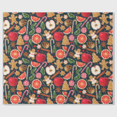 Cadeau Papier d'enveloppement de Noël mignon (Plat)