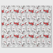 Cadeau Papier d'enveloppement de Noël mignon (Plat)