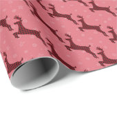 Cadeau Papier d'enveloppement de Noël mignon (Coin rond)