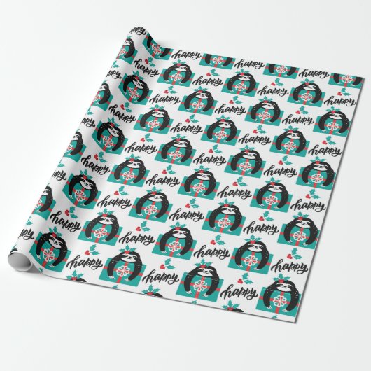 Cadeau Papier d'enveloppement de Noël mignon (Déroulé)