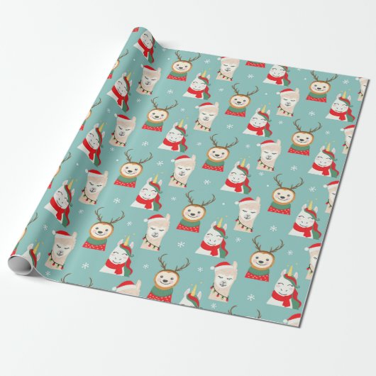 Cadeau Papier d'enveloppement de Noël mignon (Déroulé)