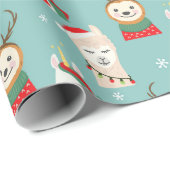 Cadeau Papier d'enveloppement de Noël mignon (Coin rond)