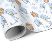 Cadeau Papier d'enveloppement de Noël mignon (Coin rond)