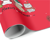 Cadeau Papier d'enveloppement de Noël mignon (Coin rond)