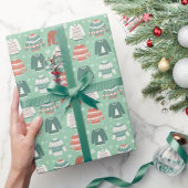 Cadeau Papier d'enveloppement de Noël moche