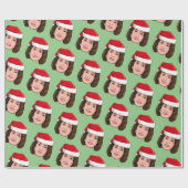 Cadeau Papier d'enveloppement de Noël Nancy Pelosi (Plat)