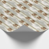 Cadeau Papier d'enveloppement de Noël Or (Coin)