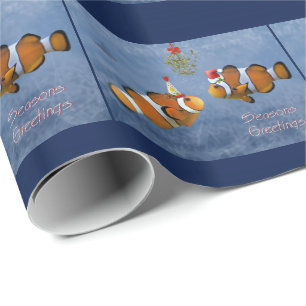 Cadeau Papier d'enveloppement de Noël pêché - Noël