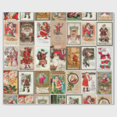 Cadeau Papier d'enveloppement de Noël père Noël (Plat)