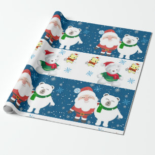 Cadeau Papier d'enveloppement de Noël Père Noël