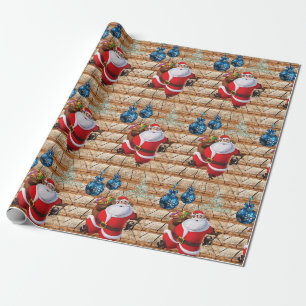 Cadeau Papier d'enveloppement de Noël Père Noël