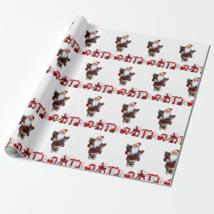 Cadeau Papier d'enveloppement de Noël Père Noël