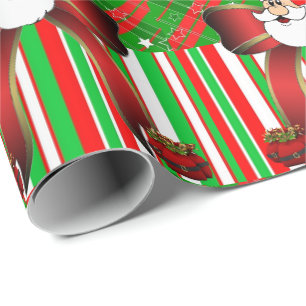 Cadeau Papier d'enveloppement de Noël Père Noël