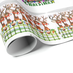 Cadeau Papier d'enveloppement de Noël Père Noël