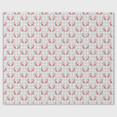 Cadeau Papier d'enveloppement de Noël plaqué moderne (Plat)