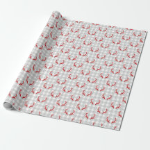 Papier d'enveloppement de Noël plaqué moderne