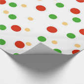 Cadeau Papier d'enveloppement de Noël Polka Dot Fun (Coin)