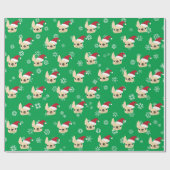 Cadeau Papier d'enveloppement de Noël pour Bulldog (Plat)