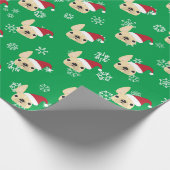 Cadeau Papier d'enveloppement de Noël pour Bulldog (Coin)