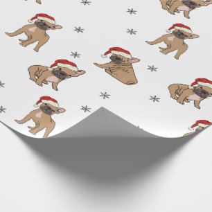 Cadeau Papier d'enveloppement de Noël pour Bulldog