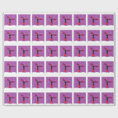 Cadeau Papier d'enveloppement de Noël pour chats de renne (Plat)