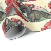 Cadeau Papier d'enveloppement de Noël pour chien de taure (Coin rond)