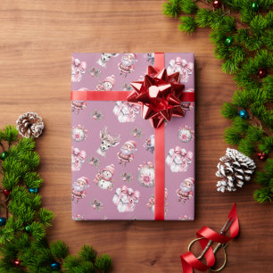 Cadeau Papier d'enveloppement de Noël pour enfants mignon