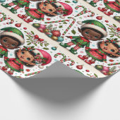 Cadeau Papier d'enveloppement de Noël pour garçon et fill (Coin)