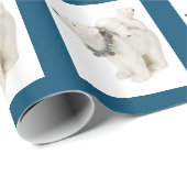 Cadeau Papier d'enveloppement de Noël pour maman et bébé  (Coin rond)