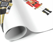 Cadeau Papier d'enveloppement de Noël pour noisette noire (Coin rond)