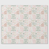 Cadeau Papier d'enveloppement de Noël rose (Plat)