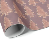 Cadeau Papier d'enveloppement de Noël rose (Coin rond)