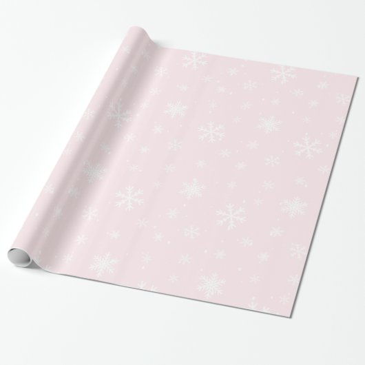 Cadeau Papier d'enveloppement de Noël rose (Déroulé)