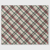 Cadeau Papier d'enveloppement de Noël rustique (Plat)