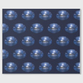 Cadeau Papier d'enveloppement de Noël Starlight Globe (Plat)