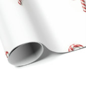 Cadeau Papier d'enveloppement de Noël sucre de canne (Coin rond)