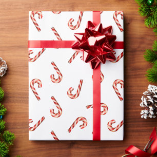 Cadeau Papier d'enveloppement de Noël Sucre de canne blan